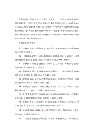 某煤矿安全隐患整改制度.docx
