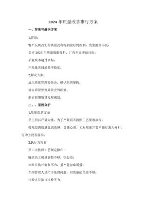 2024年质量改善推行方案.docx