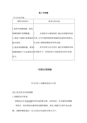 2023-2024学年人教版新教材选择性必修三 第四章第三节 核酸 学案 (5).docx