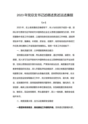 2023年党总支书记述德述责述法述廉报告.docx