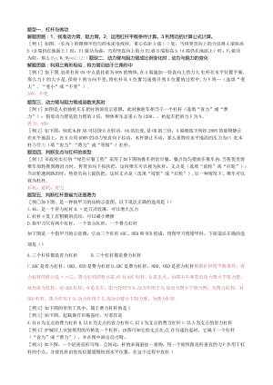 杠杆知识与题型总结-教案(教师版).docx