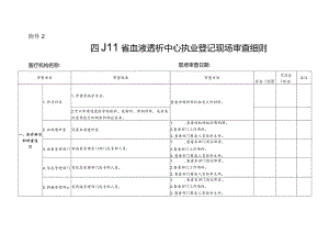 四川省血液透析中心执业登记现场审查细则.docx
