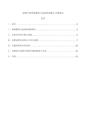 消费升级持续跟踪与监测机制建立专题报告.docx