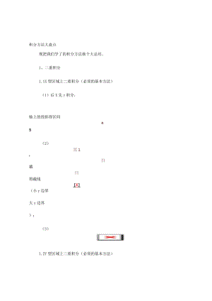 高数下册积分方法总结.docx