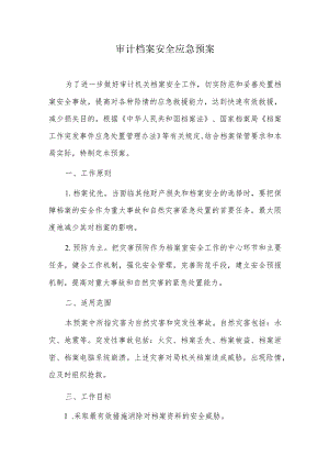 审计档案安全应急预案.docx