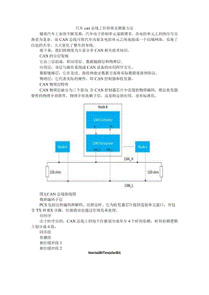 汽车can总线工作原理及测量方法.docx