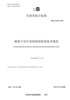 碳离子检查技术规范.docx