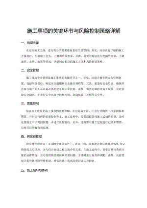 施工事项的关键环节与风险控制策略详解.docx