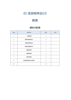 中职《C语言程序设计》教案 第1课 熟悉C程序开发环境.docx