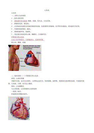 心血管内科主治医师资格笔试专业知识考点解析 (10)：心包炎.docx
