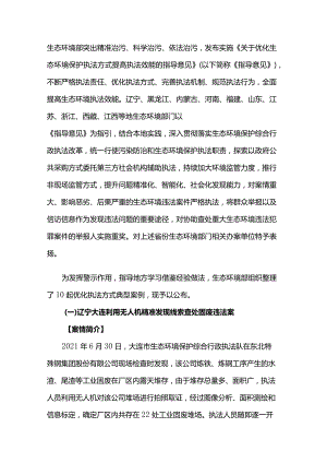 生态环境部公布2022年第一批生态环境执法典型案例（优化执法方式领域）.docx