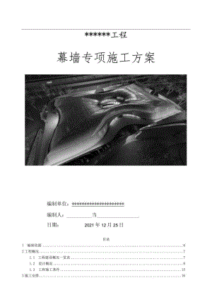 幕墙专项施工实施方案.docx