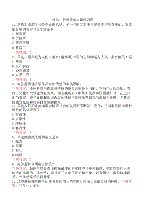 哲学：护理美学知识学习四.docx