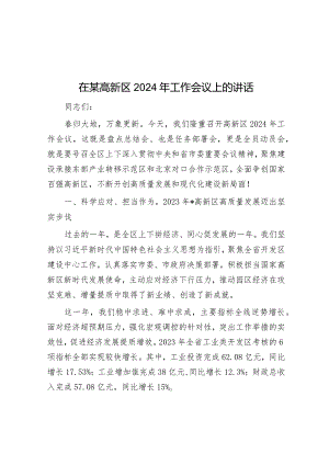 在2024年工作会议上的讲话（高新区）.docx