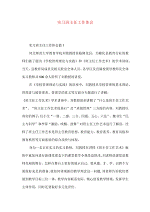 实习班主任工作体会.docx
