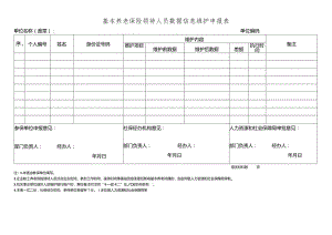 基本养老保险领待人员数据信息维护申报表.docx