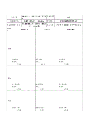 表0.0.1单元工程施工检验记录备查表-5.docx