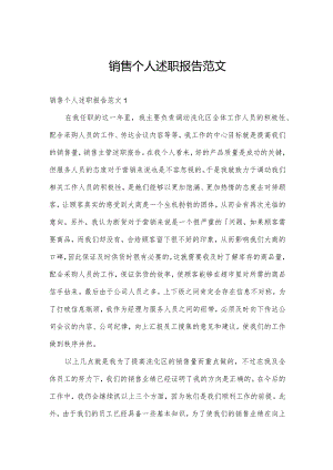 销售个人述职报告范文.docx