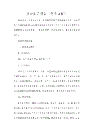 旅游实习报告（优秀3篇）.docx
