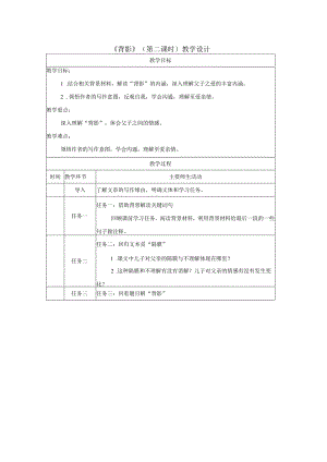 背影_教学设计_第二课时.docx