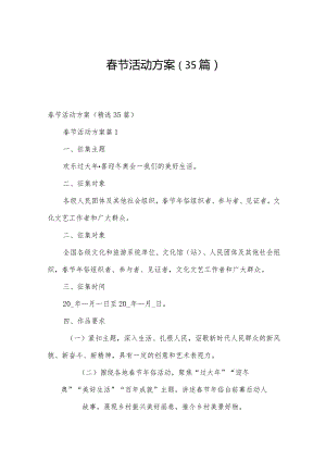 春节活动方案（35篇）.docx