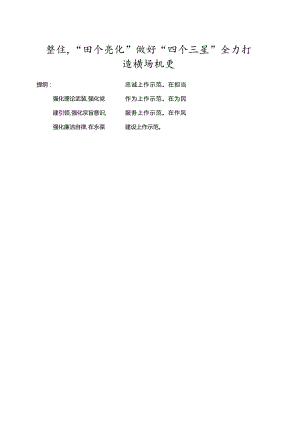 聚焦“四个强化”做好“四个示范”全力打造模范机关.docx