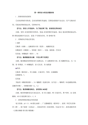 药学专业知识（一）记忆技巧口诀.docx