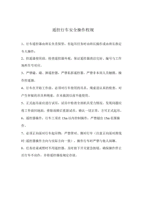 遥控行车安全操作规程.docx