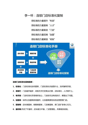 连锁门店标准化复制：门店标准化提炼与门店标准化手册编写店长销售督导标准化手册.docx