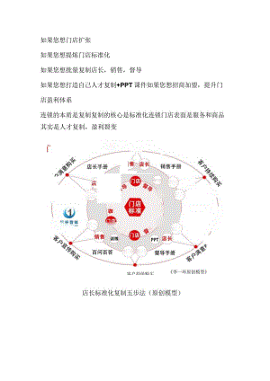 连锁企业战略规划：连锁门店标准化复制与店长标准化手册编写.docx
