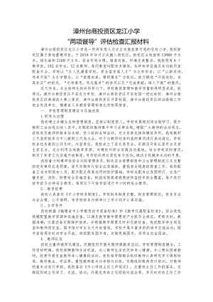 龙江小学两项督导汇报材料（详细版）.docx