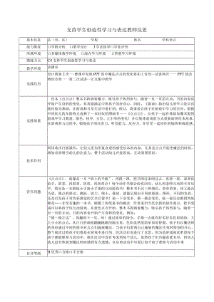 Ｃ4支持学生创造性学习与表达教师反思大班语言活动魔法点点.docx