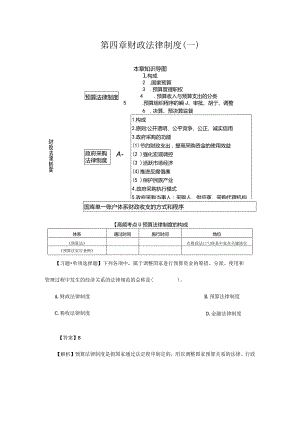 财经法规与职业道德深探财政法律制度.docx