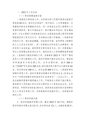 （监察、仲裁、征缴）2023年工作总结和2024年工作计划.docx