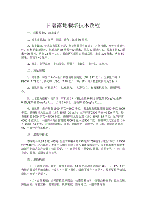 甘薯露地栽培技术教程.docx
