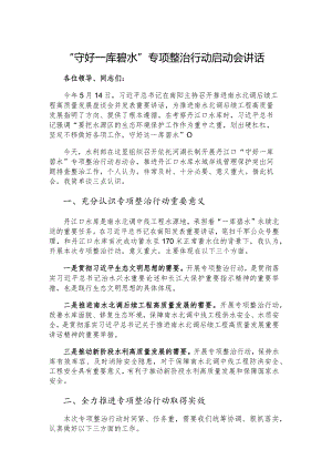_“守好一库碧水”专项整治行动启动会讲话.docx