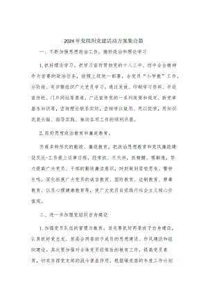 2024年党组织党建活动方案集合篇.docx