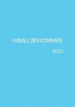 2023中国海上漂浮式风电报告.docx