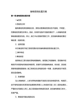 触电现场处置方案(全面).docx