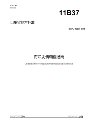 海洋灾情调查指南_地方标准.docx