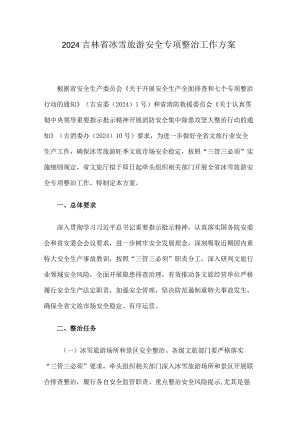 2024吉林省冰雪旅游安全专项整治工作方案.docx