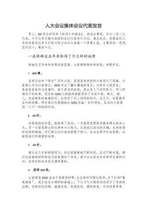 _人大会议集体会议代表发言.docx