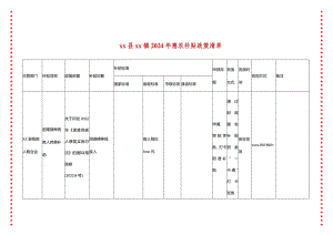 xx县xx镇2024年惠农补贴政策清单.docx