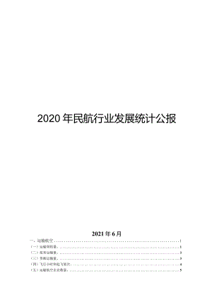 2020年民航行业发展统计公报.docx