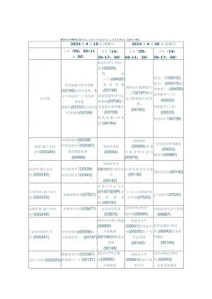 2024年4月黑龙江自考专业考试安排.docx