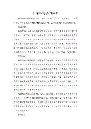 白菜病毒病的防治.docx