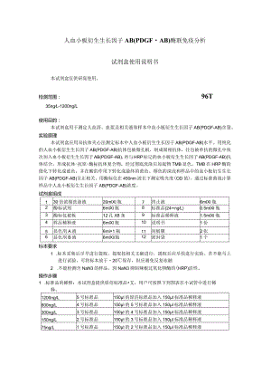 人血小板衍生生长因子AB_PDGFAB_说明书.docx
