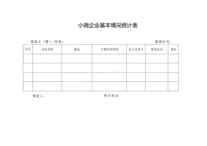 小微企业基本情况统计表.docx