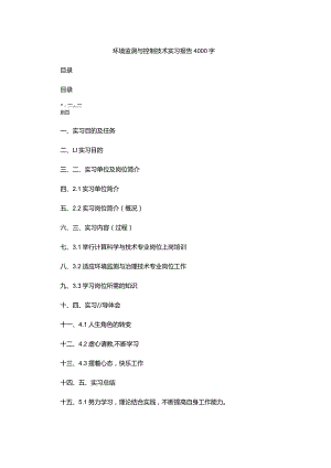 环境监测与控制技术实习报告4000字.docx