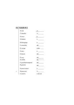 选择性必修3unit4单词翻译训练英译汉.docx